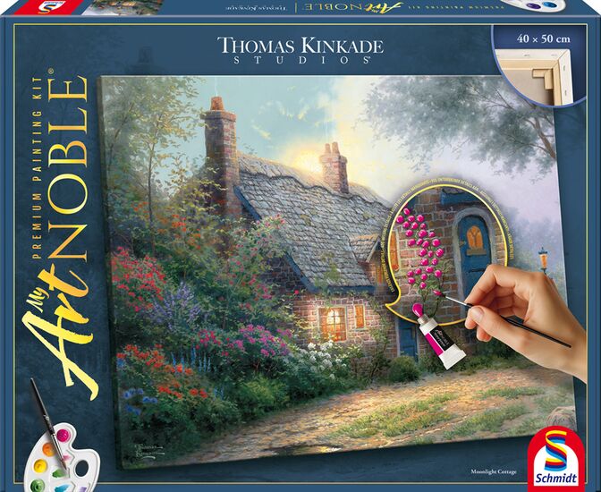 Photo du produit - My ArtNOBLE - Thomas Kinkade - Moonlight Cottage