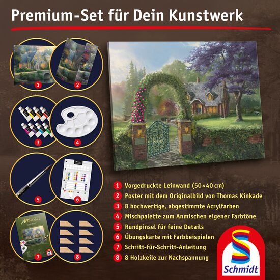 Another image of the product - My ArtNOBLE - Thomas Kinkade - Humminbird Cottage