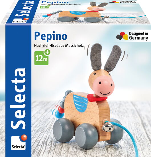 Packshot des Produkts - Pepino, Nachzieh-Esel, 13 cm