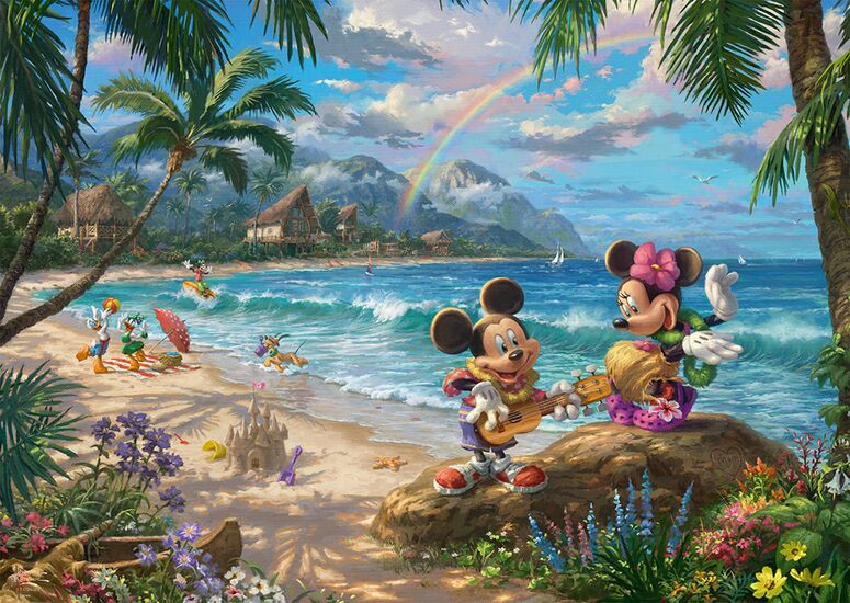 Motiv des Produkts - Minnie und Mickey in Hawaii