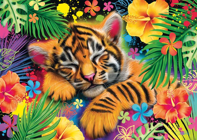 Motif du produit - Bébé tigre, 1000 pcs