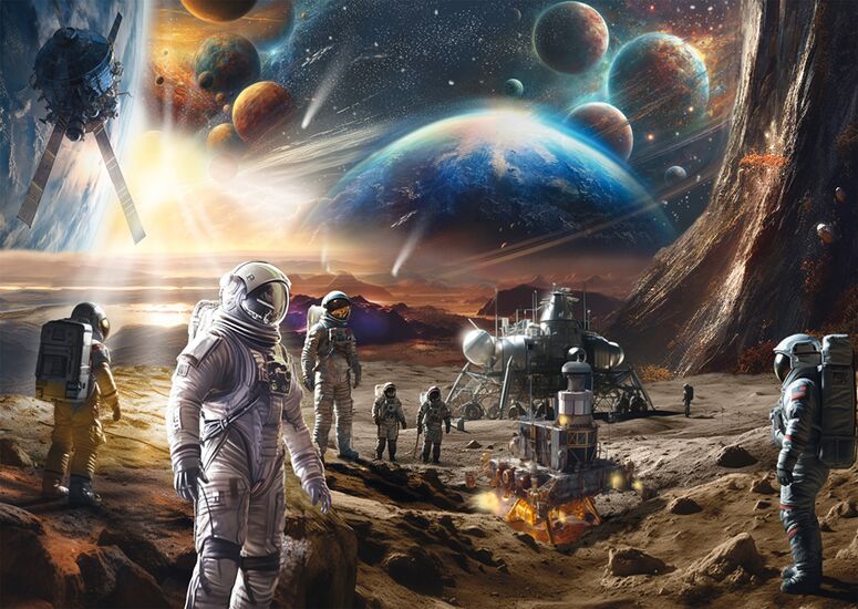 Motiv des Produkts - Unendliche Welten: Raumfahrtmissionen