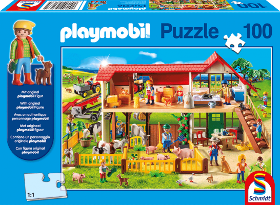 Playmobil, Ferme, 100 pcs - 56163 - Schmidt Spiele