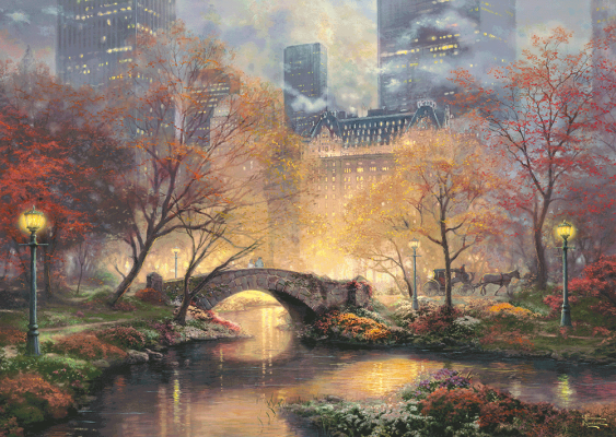 Central Park im Herbst Schmidt Puzzle 59496 1000 Teile Thomas Kinkade 